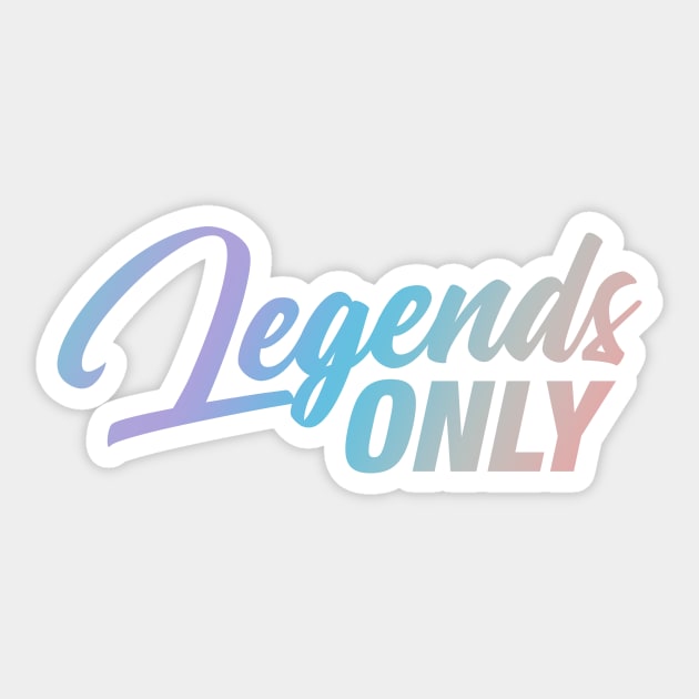 Legends Only Podcast Logo (Cotton Candy) Sticker by Legends Only Podcast